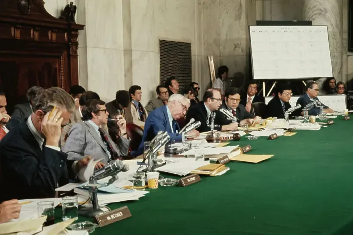 Framed Print : Watergate Committee With Sam Ervin Framed Print : Watergate Committee With Sam Ervin