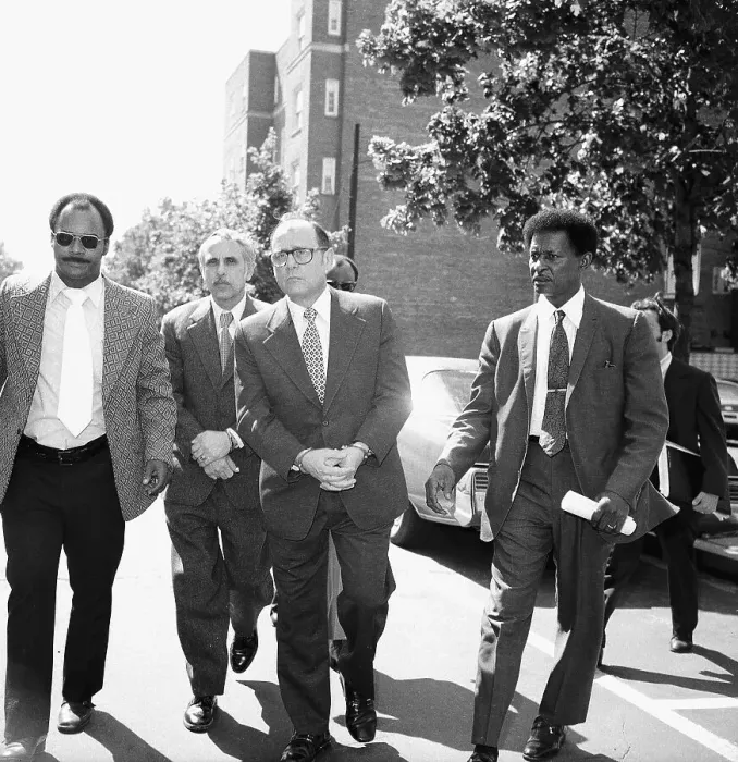 Framed Print : Watergate Thieves Being Led to Court Framed Print : Watergate Thieves Being Led to Court