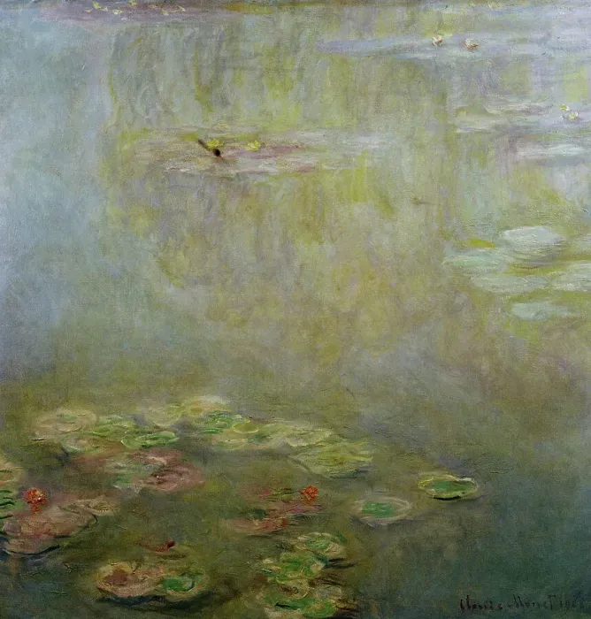 Framed Print : Waterlilies by Claude Monet Framed Print : Waterlilies by Claude Monet