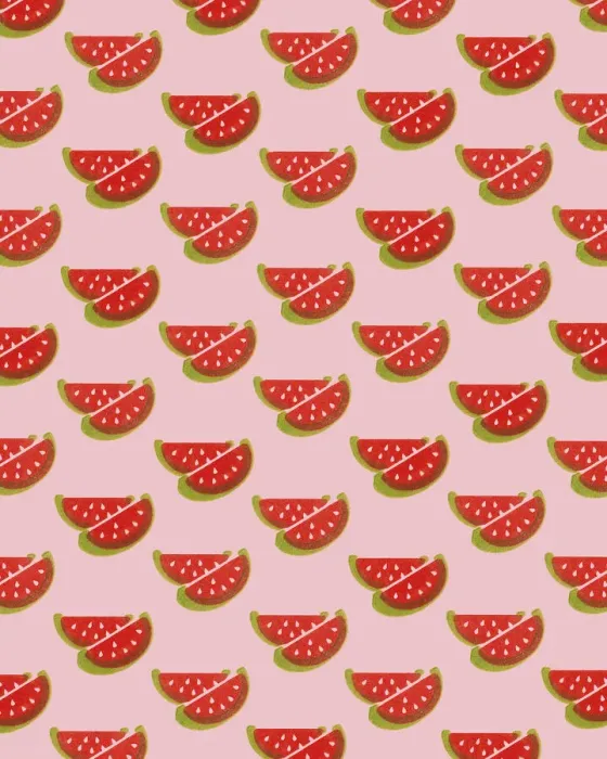 Framed Print : Watermelon Pattern