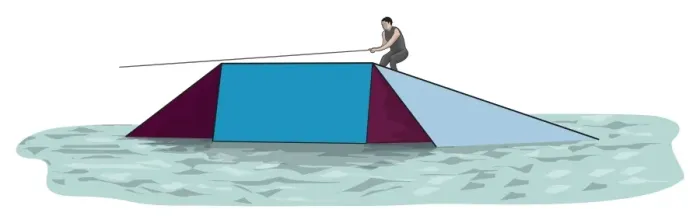 Framed Print : Waterskier on jump ramp