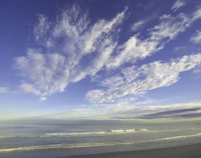 Framed Print : Waves breaking on beach, dusk Framed Print : Waves breaking on beach, dusk