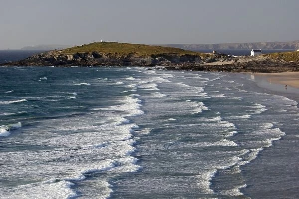 Waves at Fistral Beach, Newquay, Cornwall, England, United Kingdom