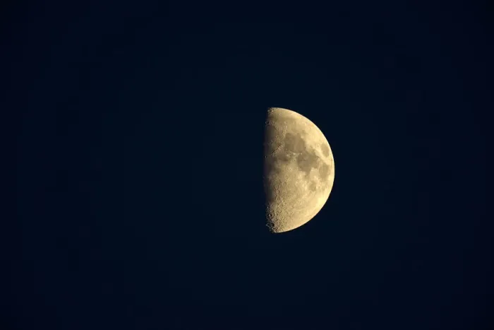 Framed Print : Waxing crescent moon, Baden-Wurttemberg, Germany Framed Print : Waxing crescent moon, Baden-Wurttemberg, Germany