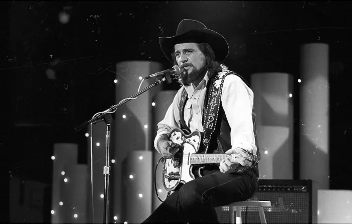 Framed Print : Waylon Jennings Performing Framed Print : Waylon Jennings Performing