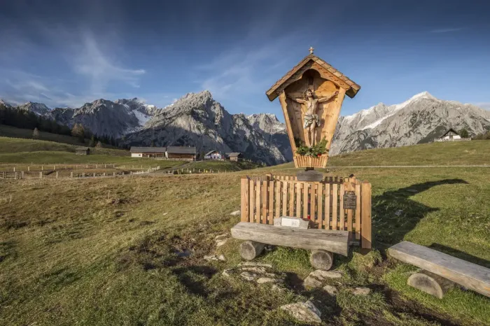 Framed Print : Wayside cross on the Walderalm, Tyrol, Austria Framed Print : Wayside cross on the Walderalm, Tyrol, Austria