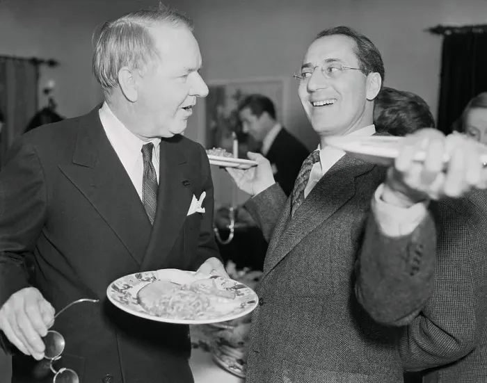 Framed Print : W.C. Fields and Groucho Marx Attending Birthday Party Framed Print : W.C. Fields and Groucho Marx Attending Birthday Party