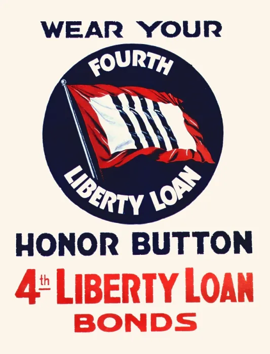 Framed Print : Wear Your Fourth Liberty Loan Honor Button Framed Print : Wear Your Fourth Liberty Loan Honor Button