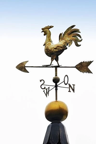Weather vane with letters indicating the points of the compass, Bavaria, Germany, Europe