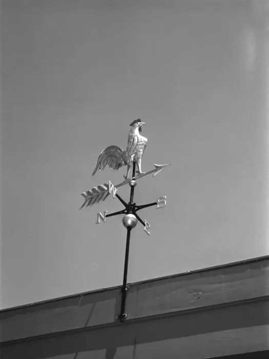 Framed Print : Weather vane, low angle view Framed Print : Weather vane, low angle view