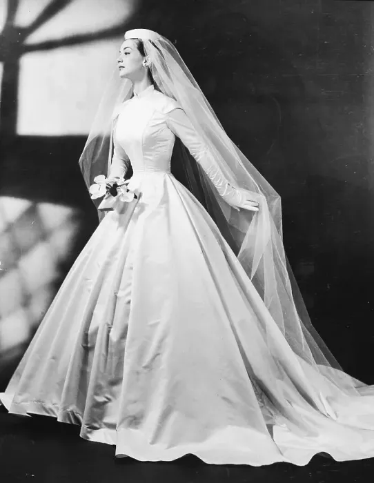 Framed Print : A wedding gown designed by Gaston Mallet Framed Print : A wedding gown designed by Gaston Mallet