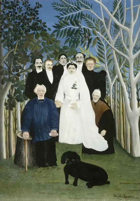 Framed Print : The Wedding Party. Artist: Rousseau, Henri Julien Félix (1844-1910) Framed Print : The Wedding Party. Artist: Rousseau, Henri Julien Félix (1844-1910)