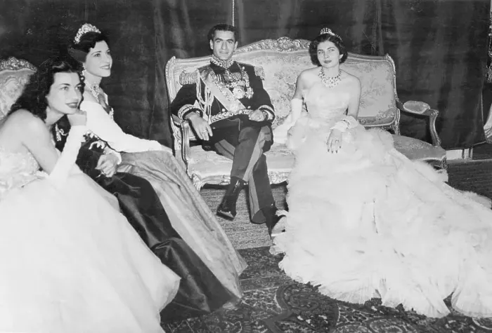 Framed Print : Wedding Party Of King And Queen Of Iran Framed Print : Wedding Party Of King And Queen Of Iran