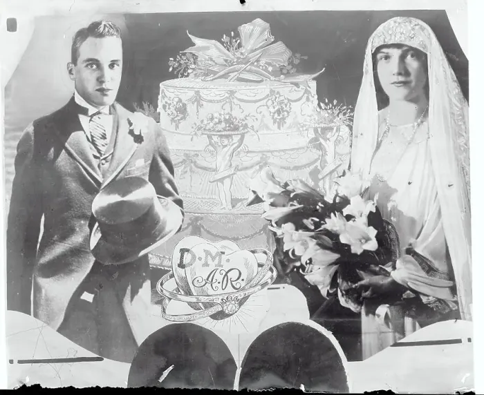 Framed Print : Wedding Portrait of Abby Rockefeller and David Milton Framed Print : Wedding Portrait of Abby Rockefeller and David Milton