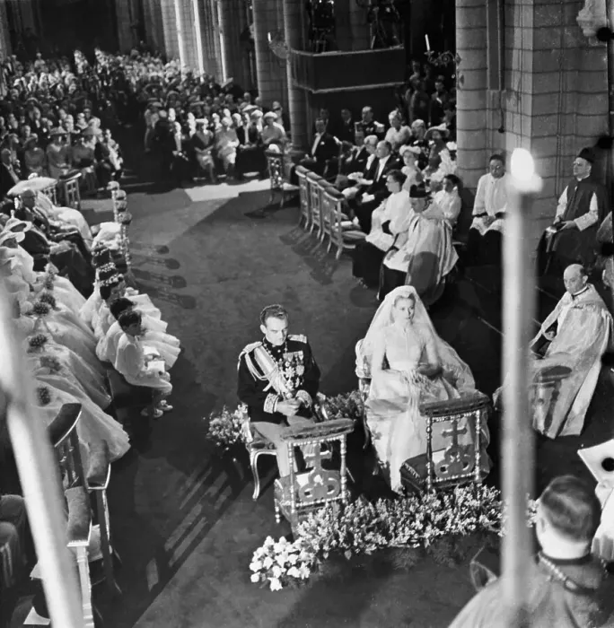 Framed Print : Wedding of Prince Rainier and Grace Kelly Framed Print : Wedding of Prince Rainier and Grace Kelly