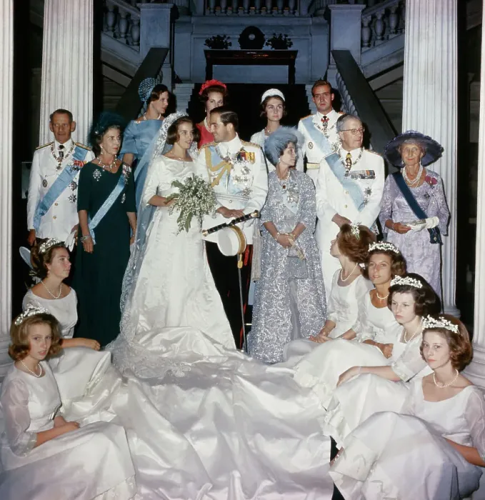 Framed Print : Wedding of Princess Anne Marie and Constantine of Greece Framed Print : Wedding of Princess Anne Marie and Constantine of Greece