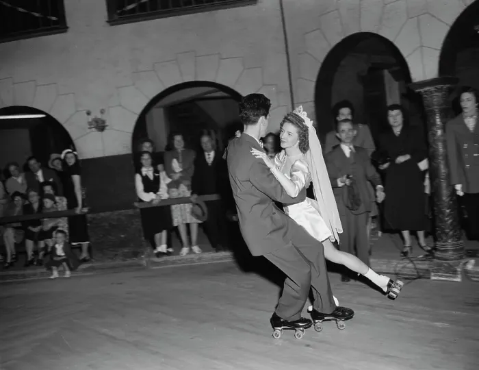Framed Print : Wedding On Skates Framed Print : Wedding On Skates