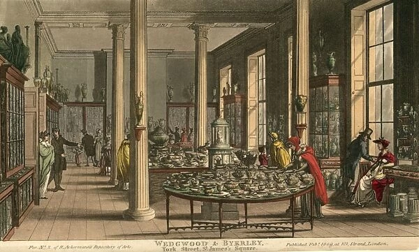 Wedgwood. The showrooms of Wedgwood & Byerley in St Jamess Square, London