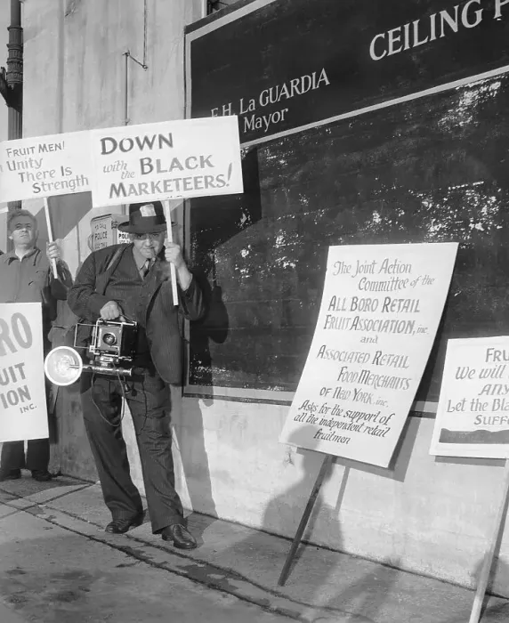 Framed Print : Weegee Holding Placard And Camera Framed Print : Weegee Holding Placard And Camera