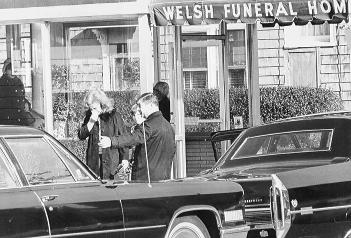 Framed Print : Weepers Leave Funeral Home Framed Print : Weepers Leave Funeral Home