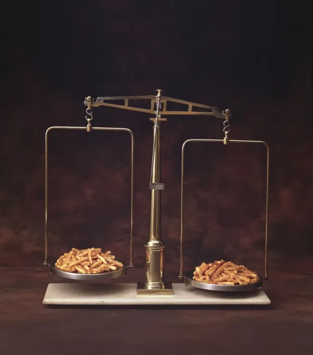 Framed Print : Weighing The Fries Framed Print : Weighing The Fries