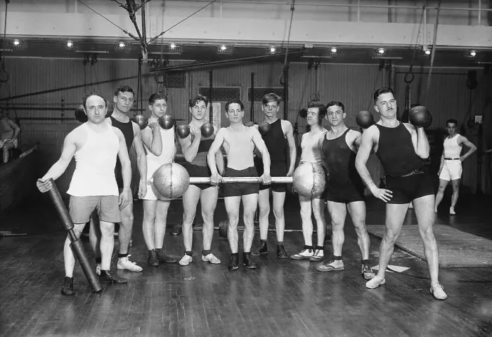 Framed Print : Weightlifters at the Y.M.C.A Framed Print : Weightlifters at the Y.M.C.A
