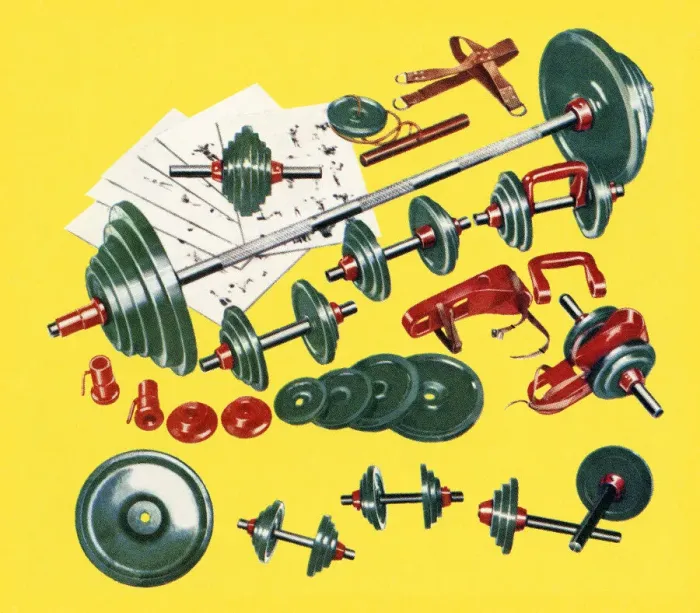 Framed Print : Weightlifting Equipment