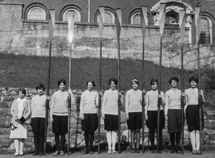 Framed Print : Wellesley College's First Crew In Training Framed Print : Wellesley College's First Crew In Training