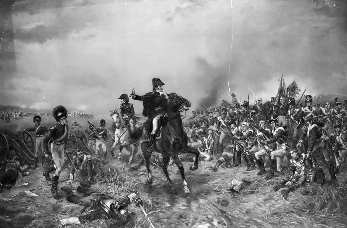 Framed Print : Wellington At the Battle Of Waterloo Framed Print : Wellington At the Battle Of Waterloo