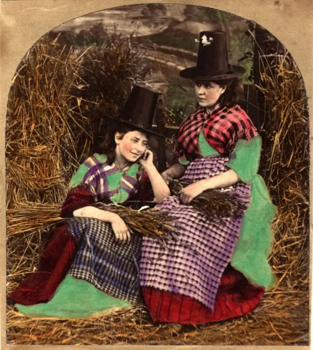 Framed Print : Welsh Farm Girls Framed Print : Welsh Farm Girls