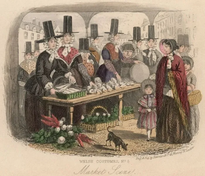 Framed Print : Welsh Market