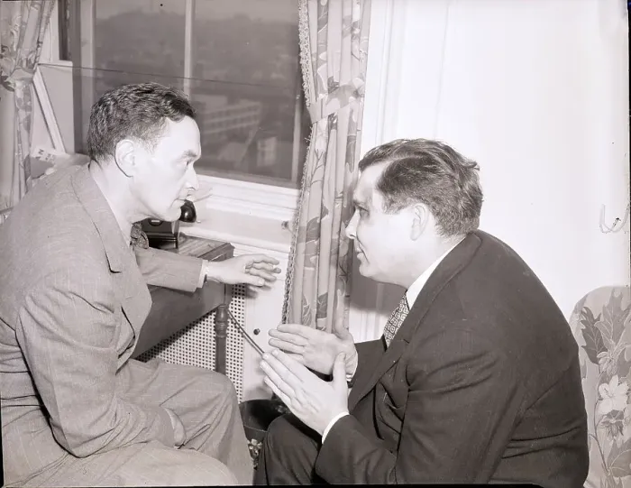 Framed Print : Wendell L. Willkie During Interview