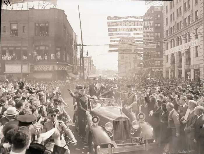 Framed Print : Wendell Willkie on Campaign Trail