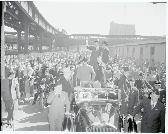 Framed Print : Wendell Willkie Waving to Crowds of Supporters Framed Print : Wendell Willkie Waving to Crowds of Supporters