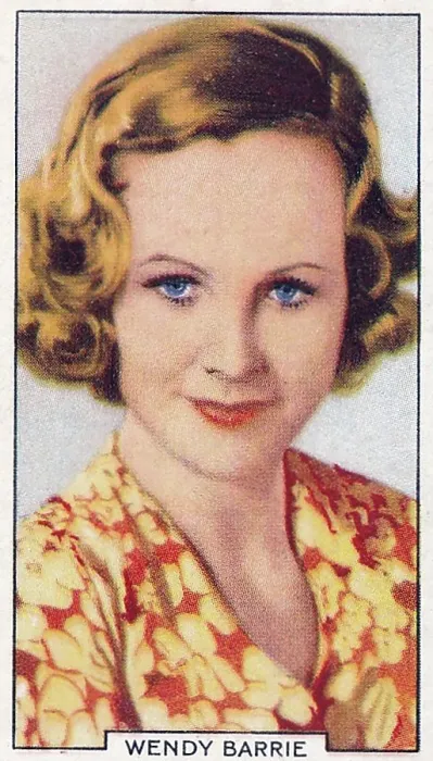Framed Print : Wendy Barrie, Portraits of Famous Stars series, Collectible Gallaher Cigarette Card, 1935 Framed Print : Wendy Barrie, Portraits of Famous Stars series, Collectible Gallaher Cigarette Card, 1935