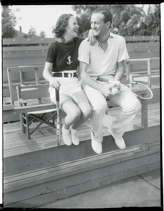 Framed Print : Wendy Barrie Sitting Next to David Niven Framed Print : Wendy Barrie Sitting Next to David Niven