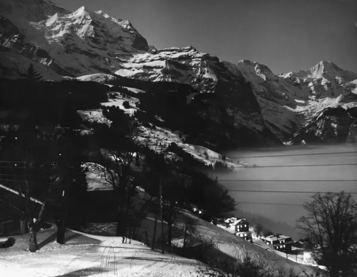 Framed Print : Wengen By Night Framed Print : Wengen By Night