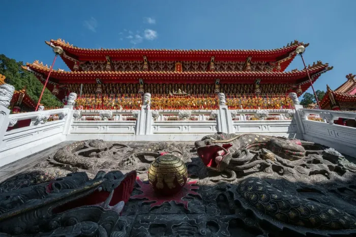 Framed Print : Wenwu Temple at Sun Moon Lake, Taiwan