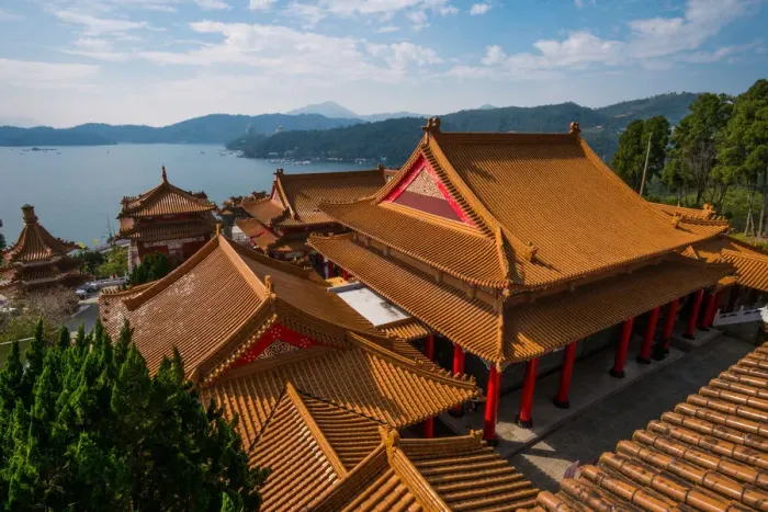 Framed Print : Wenwu temple at Sun Moon lake, Taiwan