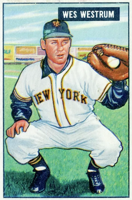 Framed Print : Wes Westrum Baseball Card Framed Print : Wes Westrum Baseball Card