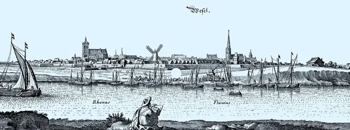 Framed Print : Wesel in the Middle Ages, North Rhine-Westphalia, Germany, Historical, digital reproduction of an original from the 19th century, original date unknown Framed Print : Wesel in the Middle Ages, North Rhine-Westphalia, Germany, Historical, digital reproduction of an original from the 19th century, original date unknown