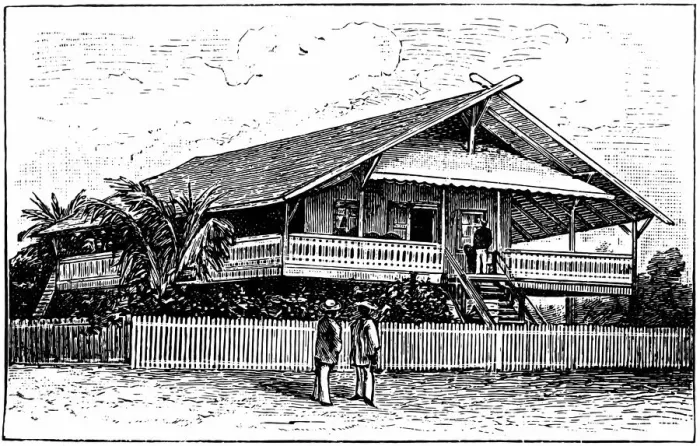 Framed Print : West Africa residential house Framed Print : West Africa residential house