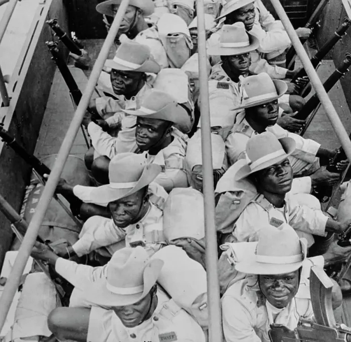 Framed Print : West African Soldiers, World War II Framed Print : West African Soldiers, World War II