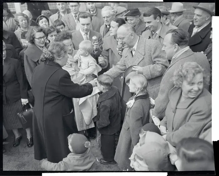 Framed Print : West Berlin Mayor Attempting to Pass Communist Blockade Framed Print : West Berlin Mayor Attempting to Pass Communist Blockade