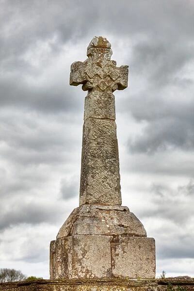 West side of Celtic high cross, Dysert O Dea near Corofin, County Clare, Ireland, Europe