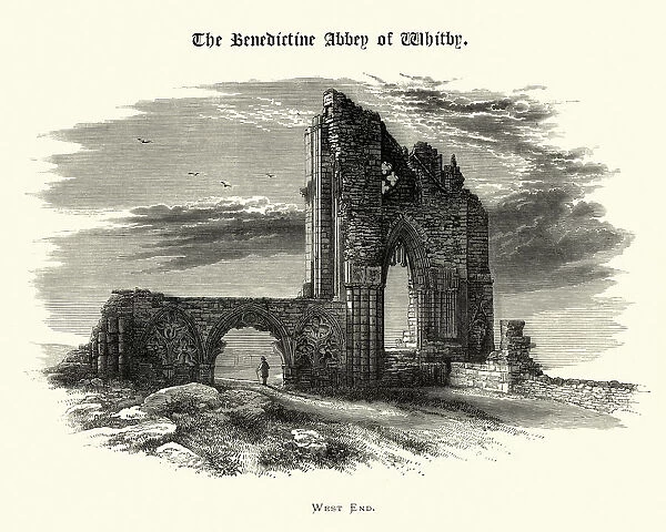 West End, Benedictine Abbey of Whitby, North Yorkshire