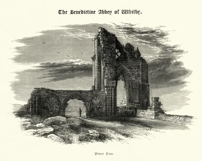 Framed Print : West End, Benedictine Abbey of Whitby, North Yorkshire Framed Print : West End, Benedictine Abbey of Whitby, North Yorkshire