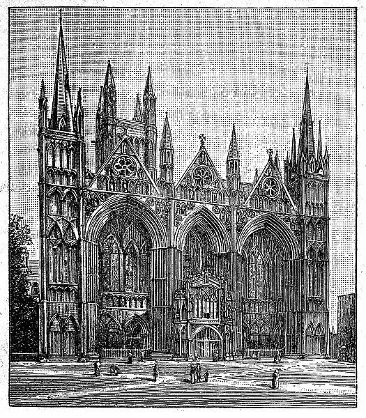 West facade of the cathedral at Peterborough