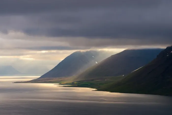 Framed Print : West fjords landscape, Iceland