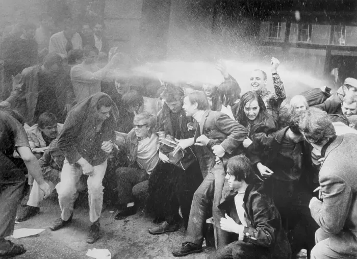Framed Print : West German Students Striking Framed Print : West German Students Striking